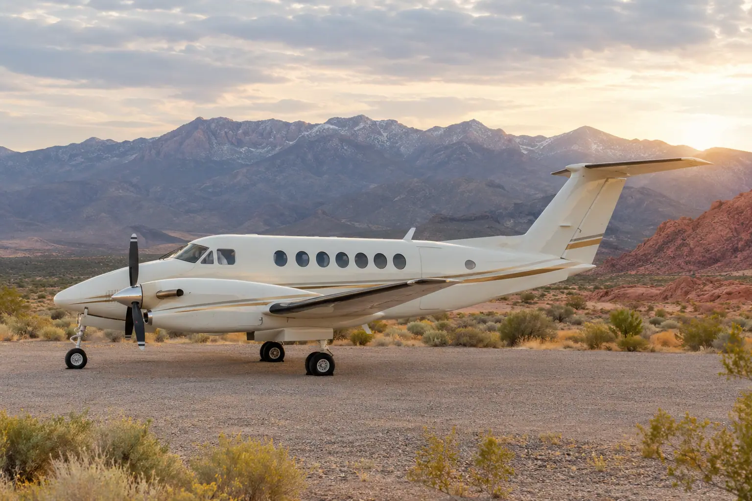 Turboprop on the ramp