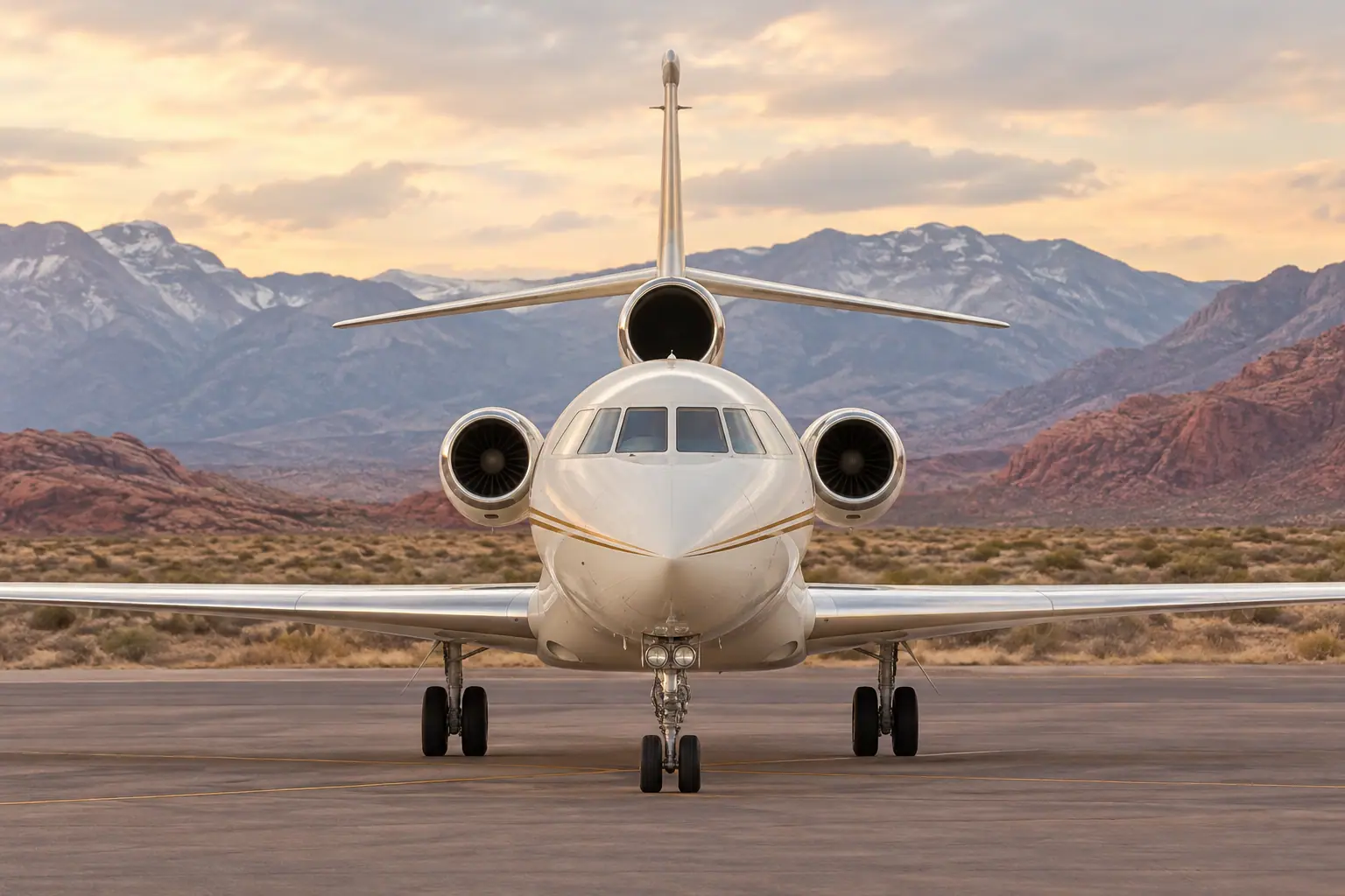 Heavy jet on the ramp